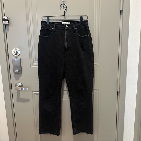 Abercrombie & Fitch The Ankle Straight Ultra High Rise Jeans Size 27/4T Curve - Picture 1 of 8